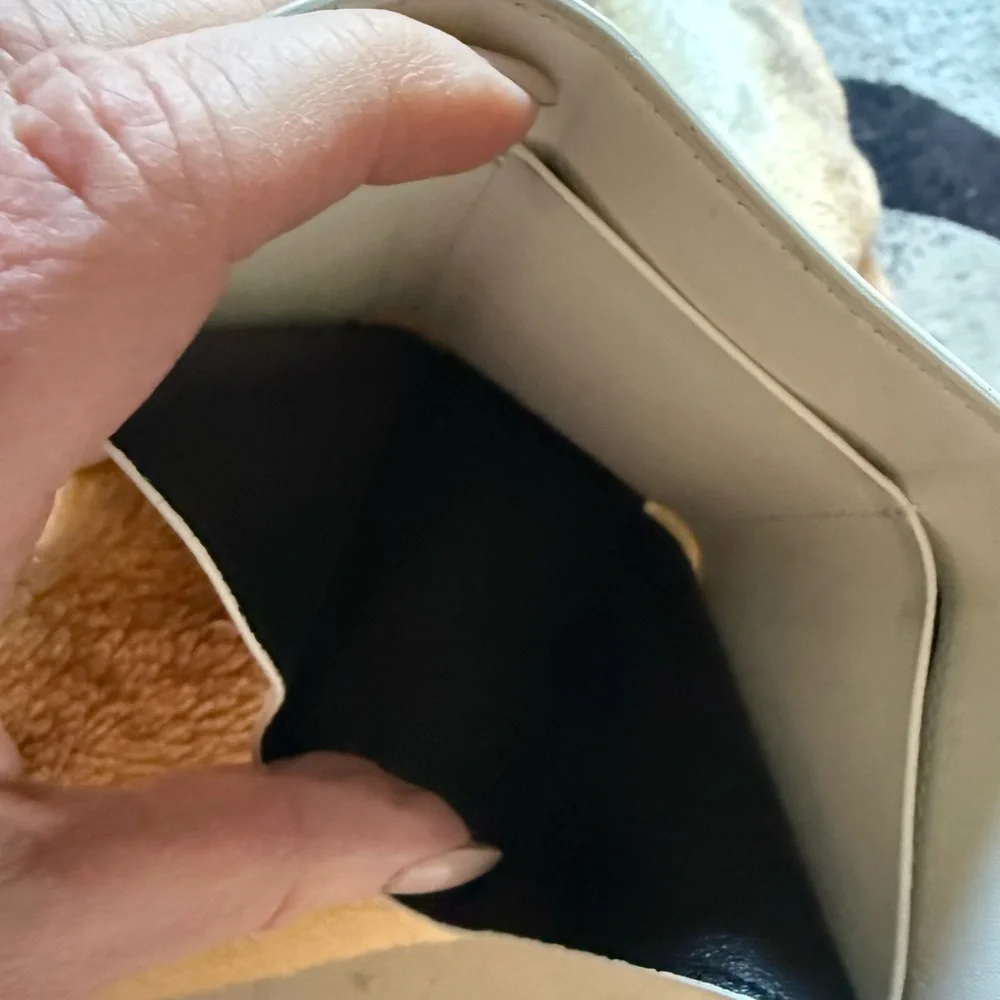 Saint Laurent Paris Compact Wallet - White Base with Multicolor Shapes - Picture 4 of 7